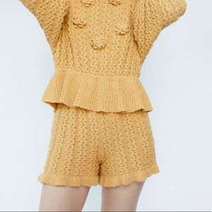Zara Knit Textured Shorts - NWOT